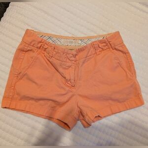EUC! J.Crew(4) Women's Chino Shorts- Orange Pastel